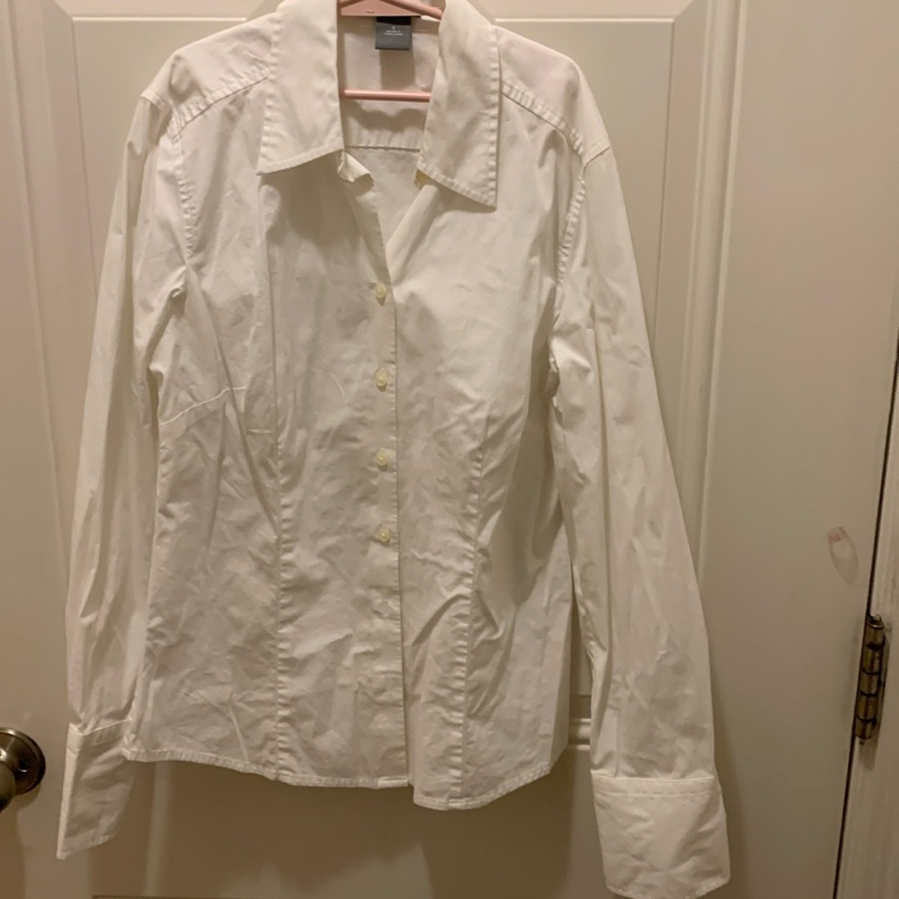Ann Taylor white shirt Sz 4